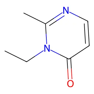 3-Ethyl-2-methylpyrimidin-4-one structure