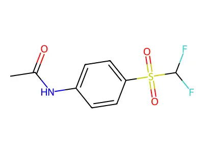 N-(4-difluoromethanesulfonylphenyl)acetamide structure