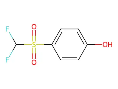 4-[(Difluoromethyl)sulfonyl]phenol structure