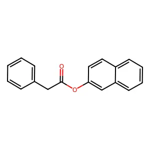 Phenylacetic acid, 2-naphthyl ester structure