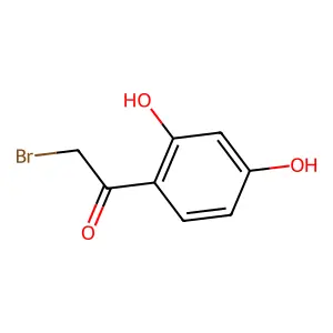 1-(2,4-Dihydroxyphenyl)-2-bromoethanone structure