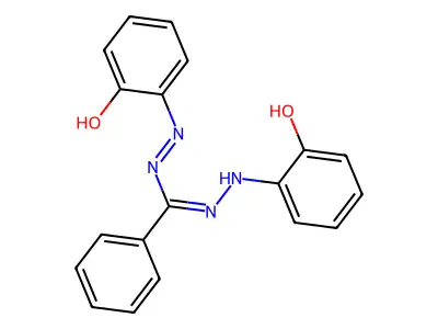 N'-(2-hydroxyanilino)-N-(2-hydroxyphenyl)iminobenzenecarboximidamide structure