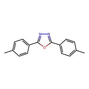 2,5-Bis(4-methylphenyl)-1,3,4-oxadiazole structure