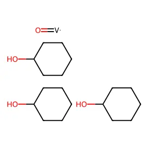 Vanadium, tris(cyclohexanolato)oxo-, (T-4)- structure