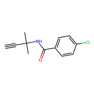 4-氯-N-(1,1-二甲基-2-丙炔基)苯甲酰胺 structure