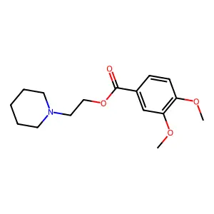 2-(Piperidin-1-yl)ethyl 3,4-dimethoxybenzoate structure