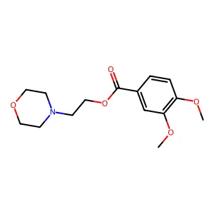 2-Morpholin-4-ylethyl 3,4-dimethoxybenzoate structure