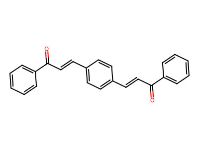 2-Propen-1-one, 3,3'-(1,4-phenylene)bis[1-phenyl- structure