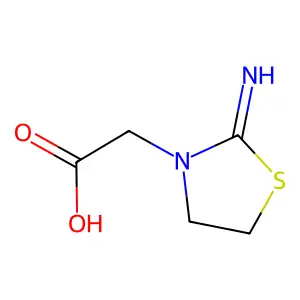 (2-亚氨基噻唑烷-3-基)乙酸 structure