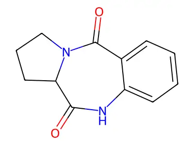 Cycloanthranilylproline structure