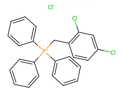 ((2,4-Dichlorophenyl)methyl)triphenylphosphonium chloride structure