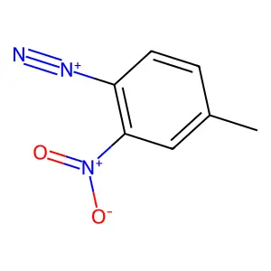 Benzenediazonium, 4-methyl-2-nitro- structure