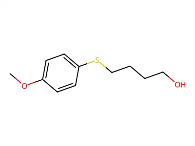 4-[(4-methoxyphenyl)sulfanyl]butan-1-ol structure