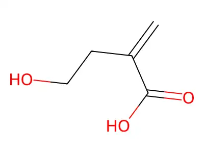 4-Hydroxy-2-methylidenebutanoic acid structure