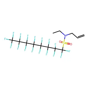 N-烯丙基-N-乙基十七氟辛烷磺酰胺 structure