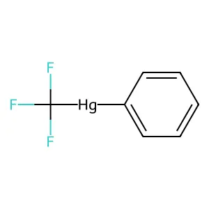 Phenyl(trifluoromethyl)mercury structure