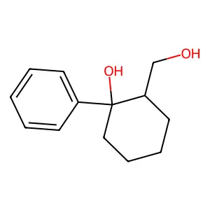 2-(Hydroxymethyl)-1-phenylcyclohexan-1-ol structure