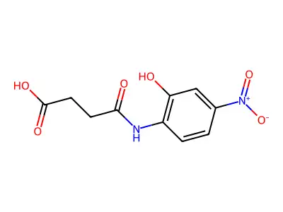 4-[(2-Hydroxy-4-nitrophenyl)amino]-4-oxobutanoic acid structure