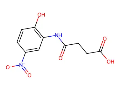 4-(2-Hydroxy-5-nitroanilino)-4-oxobutanoic acid structure