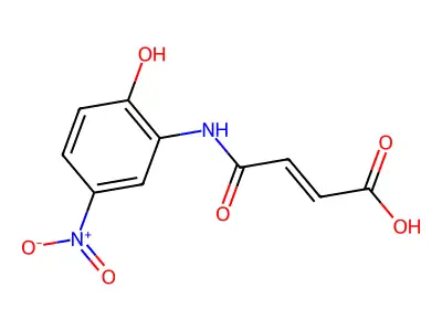 (E)-4-(2-Hydroxy-5-nitroanilino)-4-oxo-2-butenoic acid structure
