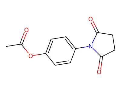 [4-(2,5-Dioxopyrrolidin-1-yl)phenyl] acetate structure