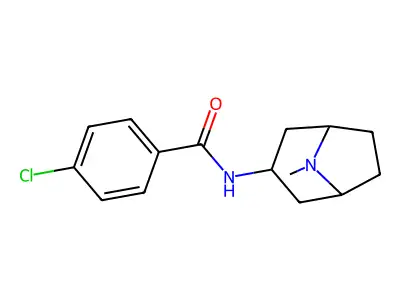 N1-(8-methyl-8-azabicyclo[3.2.1]oct-3-yl)-4-chlorobenzamide structure