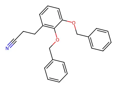3-[2,3-Di(benzyloxy)phenyl]propanenitrile structure