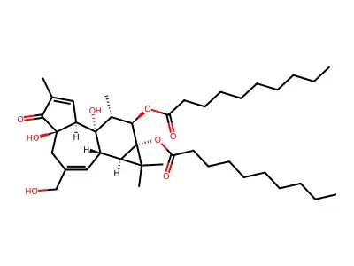 Phorbol 12,13-didecanoate structure