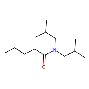 N,N-bis(2-methylpropyl)pentanamide structure