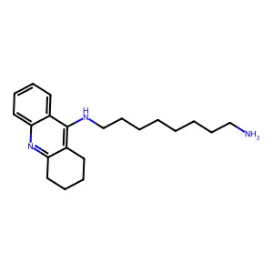 N'-(1,2,3,4-tetrahydroacridin-9-yl)octane-1,8-diamine structure