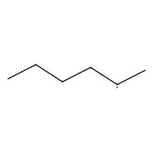 2-Hexyl radical structure