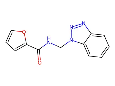 N-(benzotriazol-1-ylmethyl)furan-2-carboxamide structure