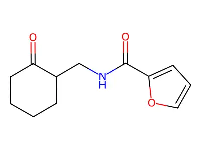 N-[(2-oxocyclohexyl)methyl]furan-2-carboxamide structure