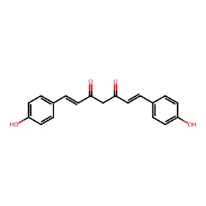 1,4,6-Heptatrien-3-one, 5-hydroxy-1,7-bis(4-hydroxyphenyl)- structure