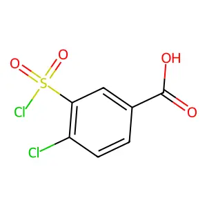 4-Chloro-3-(chlorosulphonyl)benzoic acid structure