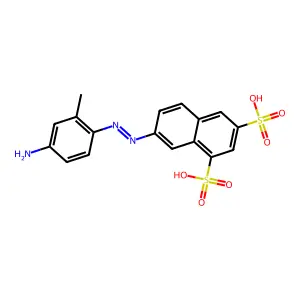 1,3-Naphthalenedisulfonic acid, 7-[2-(4-amino-2-methylphenyl)diazenyl]- structure