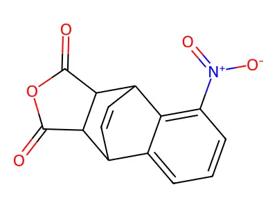 5-Nitro-1,2,3,4-tetrahydro-1,4-ethenonaphthalene-2,3-dicarboxylic anhydride structure