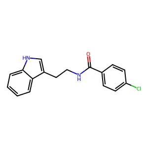 4-chloro-N-[2-(1H-indol-3-yl)ethyl]benzamide structure