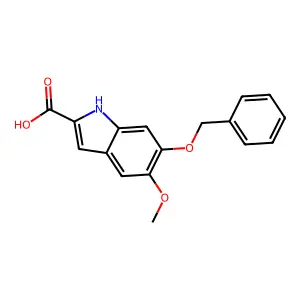 6-(Benzyloxy)-5-methoxy-1H-indole-2-carboxylic acid structure
