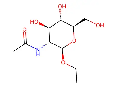 N-[2-ethoxy-4,5-dihydroxy-6-(hydroxymethyl)oxan-3-yl]acetamide structure