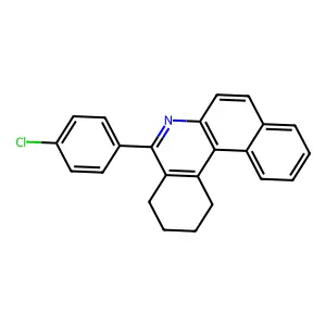 5-(4-Chlorophenyl)-1,2,3,4-tetrahydrobenzo[a]phenanthridine structure