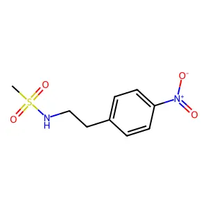 N-[2-(4-硝基苯基)乙基]甲磺酰胺 structure