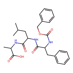 Z-Phe-Leu-Ala-OH structure