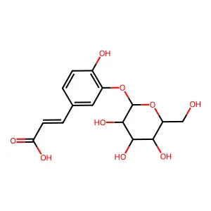 Caffeic acid 3-(beta-1-glucoside) structure