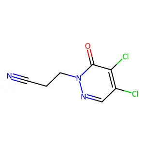 3-(4,5-Dichloro-6-oxopyridazin-1(6H)-YL)propanenitrile structure