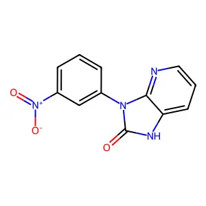 1,3-Dihydro-3-(3-nitrophenyl)-2H-imidazo(4,5-b)pyridin-2-one structure