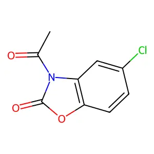 3-Acetyl-5-chloro-2(3H)-benzoxazolone structure