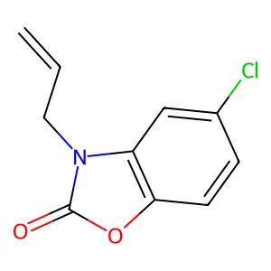 3-Allyl-5-chloro-2-benzoxazolinone structure