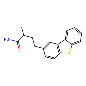 4-二苯并噻吩-2-基-2-甲基丁酰胺 structure