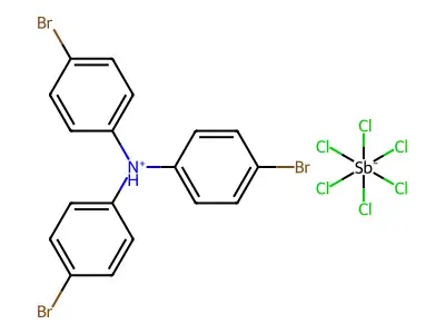 三(4-溴苯基)六氯锑酸铵 structure